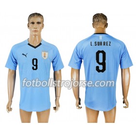 Uruguay Matchtröjor Luis Suarez 9 Hemma Fotbollströja VM 2018