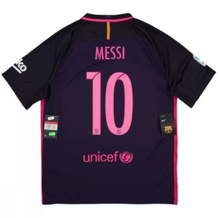 Barcelona Messi 10 2016-17 Matchtröjor Retro Borta Fotbollströja