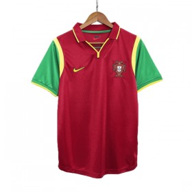 Portugal Matchtröjor Retro Hemma Fotbollströja 1998