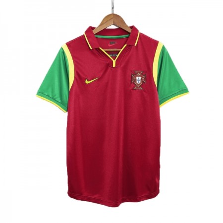 Portugal Matchtröjor Retro Hemma Fotbollströja 1998 Portugal Matchtröjor Retro Hemma Fotbollströja 1998