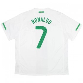 Portugal Ronaldo 7 2010 Matchtröjor Retro Borta Fotbollströja