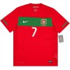 Portugal Ronaldo 7 2010 Matchtröjor Retro Hemma Fotbollströja