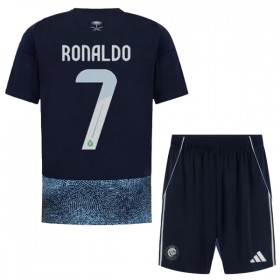 Al Nassr Ronaldo 7 Matchtröjor Barn Borta Fotbollströja 2025-26