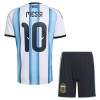 Argentina Messi 10 Matchtröjor Barn Hemma Fotbollströja VM 2026