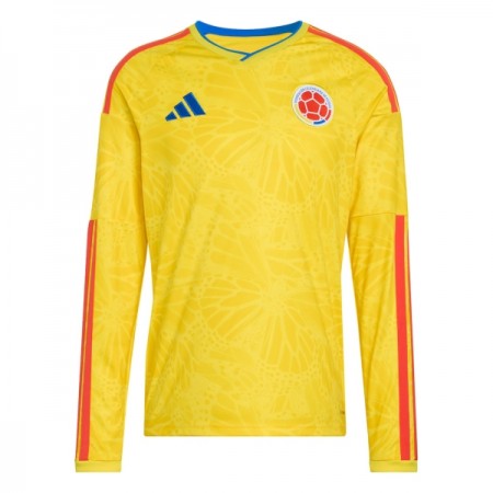 Colombia Matchtröjor Hemma Fotbollströja VM 2026 Långärmad Colombia Matchtröjor Hemma Fotbollströja VM 2026 Långärmad