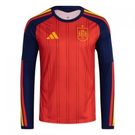Spanien Matchtröjor Hemma Fotbollströja VM 2026 Långärmad