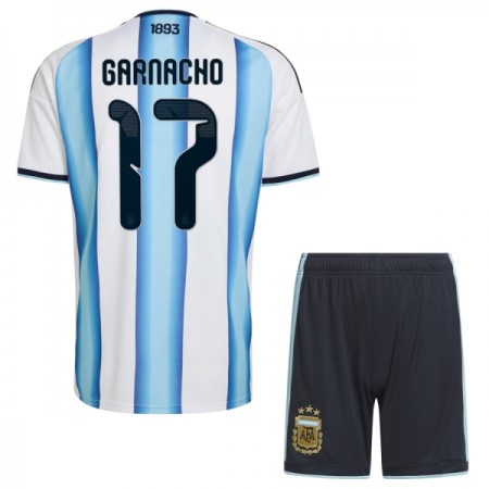 Argentina Garnacho 17 Matchtröjor Barn Hemma Fotbollströja VM 2026 Argentina Garnacho 17 Matchtröjor Barn Hemma Fotbollströja VM 2026
