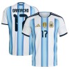 Argentina Garnacho 17 Matchtröjor Hemma Fotbollströja VM 2026 Argentina Garnacho 17 Matchtröjor Hemma Fotbollströja VM 2026