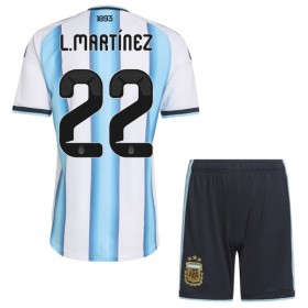 Argentina Lautaro Martinez 22 Matchtröjor Barn Hemma Fotbollströja VM 2026