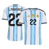Argentina Lautaro Martinez 22 Matchtröjor Hemma Fotbollströja VM 2026 Argentina Lautaro Martinez 22 Matchtröjor Hemma Fotbollströja VM 2026