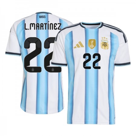 Argentina Lautaro Martinez 22 Matchtröjor Hemma Fotbollströja VM 2026 Argentina Lautaro Martinez 22 Matchtröjor Hemma Fotbollströja VM 2026
