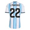 Argentina Lautaro Martinez 22 Matchtröjor Hemma Fotbollströja VM 2026