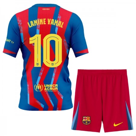 FC Barcelona Lamine Yamal 10 Matchtröjor Barn Fjärde Fotbollströja 2025-26