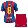 FC Barcelona Pedri 8 Matchtröjor Barn Fjärde Fotbollströja 2025-26