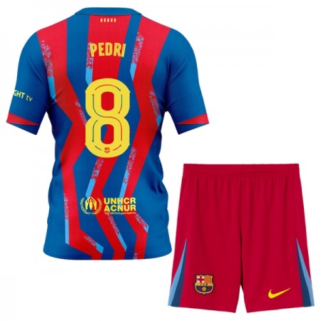 FC Barcelona Pedri 8 Matchtröjor Barn Fjärde Fotbollströja 2025-26