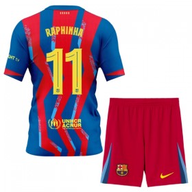 FC Barcelona Raphinha 11 Matchtröjor Barn Fjärde Fotbollströja 2025-26