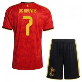 Belgien De Bruyne 7 Matchtröjor Barn Hemma Fotbollströja VM 2026