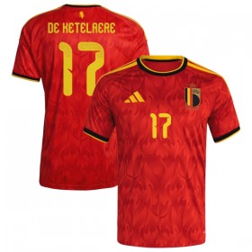 Belgien De Ketelaere 17 Matchtröjor Hemma Fotbollströja VM 2026