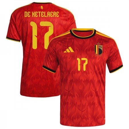 Belgien De Ketelaere 17 Matchtröjor Hemma Fotbollströja VM 2026