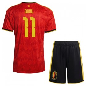 Belgien Doku 11 Matchtröjor Barn Hemma Fotbollströja VM 2026