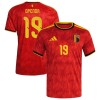 Belgien Openda 19 Matchtröjor Hemma Fotbollströja VM 2026
