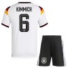 Tyskland Kimmich 6 Matchtröjor Barn Hemma Fotbollströja VM 2026 Tyskland Kimmich 6 Matchtröjor Barn Hemma Fotbollströja VM 2026