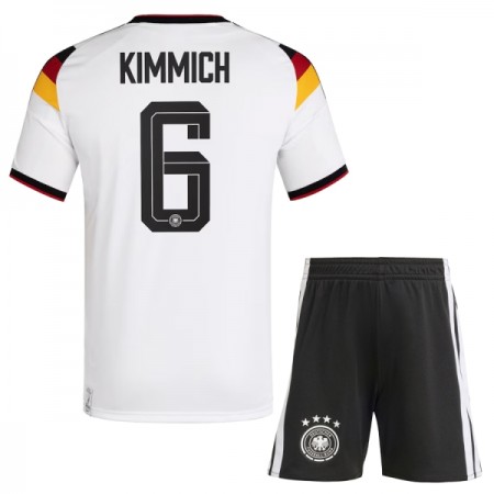 Tyskland Kimmich 6 Matchtröjor Barn Hemma Fotbollströja VM 2026 Tyskland Kimmich 6 Matchtröjor Barn Hemma Fotbollströja VM 2026