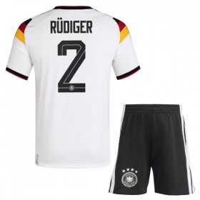 Tyskland Rudiger 2 Matchtröjor Barn Hemma Fotbollströja VM 2026