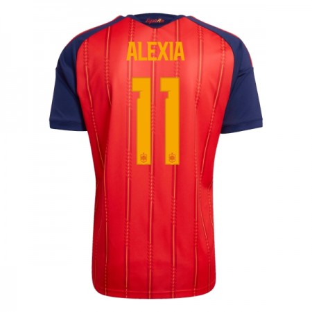 Spanien Alexia 11 Matchtröjor Hemma Fotbollströja VM 2026 Spanien Alexia 11 Matchtröjor Hemma Fotbollströja VM 2026