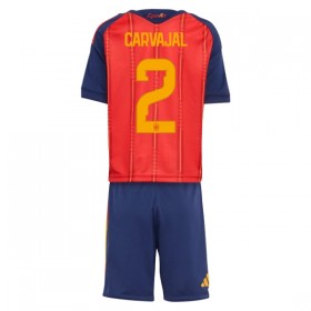 Spanien Carvajal 2 Matchtröjor Barn Hemma Fotbollströja VM 2026