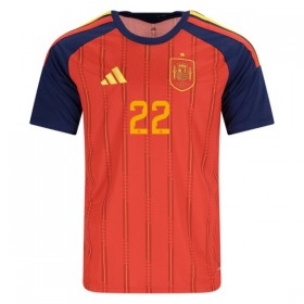 Spanien Cucurella 22 Matchtröjor Hemma Fotbollströja VM 2026