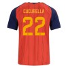 Spanien Cucurella 22 Matchtröjor Hemma Fotbollströja VM 2026