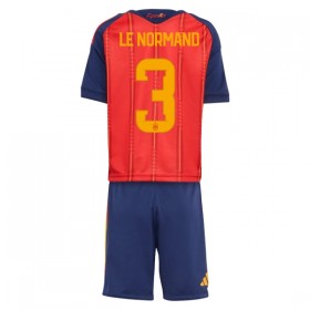 Spanien Le Normand 3 Matchtröjor Barn Hemma Fotbollströja VM 2026