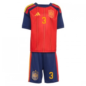Spanien Le Normand 3 Matchtröjor Barn Hemma Fotbollströja VM 2026