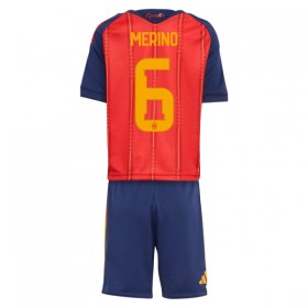 Spanien Merino 6 Matchtröjor Barn Hemma Fotbollströja VM 2026