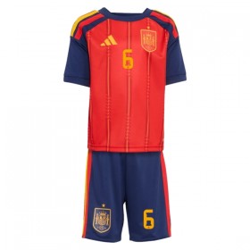 Spanien Merino 6 Matchtröjor Barn Hemma Fotbollströja VM 2026