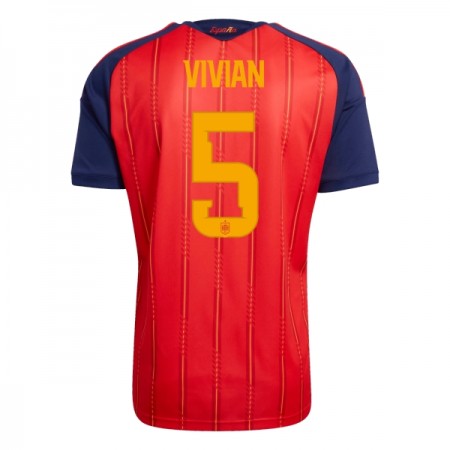 Spanien Vivian 5 Matchtröjor Hemma Fotbollströja VM 2026