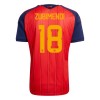 Spanien ZUBIMENDI 18 Matchtröjor Hemma Fotbollströja VM 2026 Spanien ZUBIMENDI 18 Matchtröjor Hemma Fotbollströja VM 2026