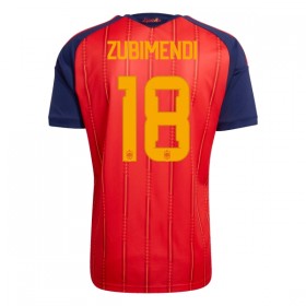 Spanien ZUBIMENDI 18 Matchtröjor Hemma Fotbollströja VM 2026