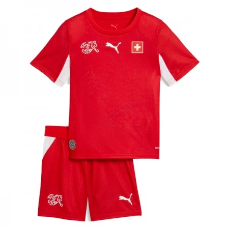 Schweiz Matchtröjor Barn Hemma Fotbollströja VM 2026