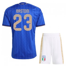 Italien Bastoni 23 Matchtröjor Barn Hemma Fotbollströja VM 2026