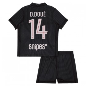 Paris Saint-Germain D. Doue 14 Matchtröjor Jordan Barn Fjärde Fotbollströja 2025-26