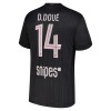 Paris Saint-Germain D. Doue 14 Matchtröjor Jordan Fjärde Fotbollströja 2025-26