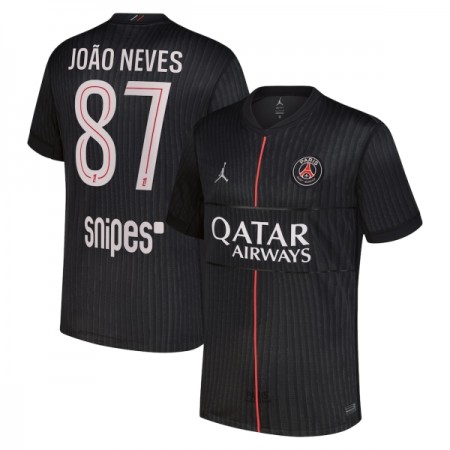 Paris Saint-Germain Joao Neves 87 Matchtröjor Jordan Fjärde Fotbollströja 2025-26 Paris Saint-Germain Joao Neves 87 Matchtröjor Jordan Fjärde Fotbollströja 2025-26