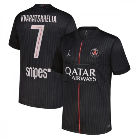 Paris Saint-Germain Kvaratskhelia 7 Matchtröjor Jordan Fjärde Fotbollströja 2025-26 Paris Saint-Germain Kvaratskhelia 7 Matchtröjor Jordan Fjärde Fotbollströja 2025-26