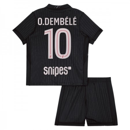 Paris Saint-Germain O. Dembele 10 Matchtröjor Jordan Barn Fjärde Fotbollströja 2025-26