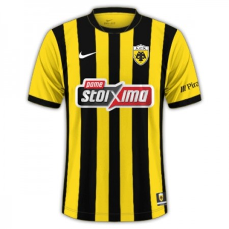 AEK Athens Matchtröjor Hemma Fotbollströja 2025-26 AEK Athens Matchtröjor Hemma Fotbollströja 2025-26