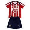 Chivas de CD Guadalajara Matchtröjor Barn Hemma Fotbollströja 2025-26