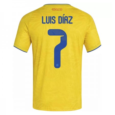 Colombia Luis Diaz 7 Matchtröjor Hemma Fotbollströja VM 2026 Colombia Luis Diaz 7 Matchtröjor Hemma Fotbollströja VM 2026