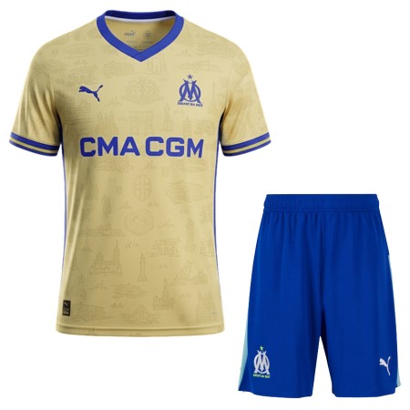 Olympique de Marseille Matchtröjor Barn Fjärde Fotbollströja 2025-26